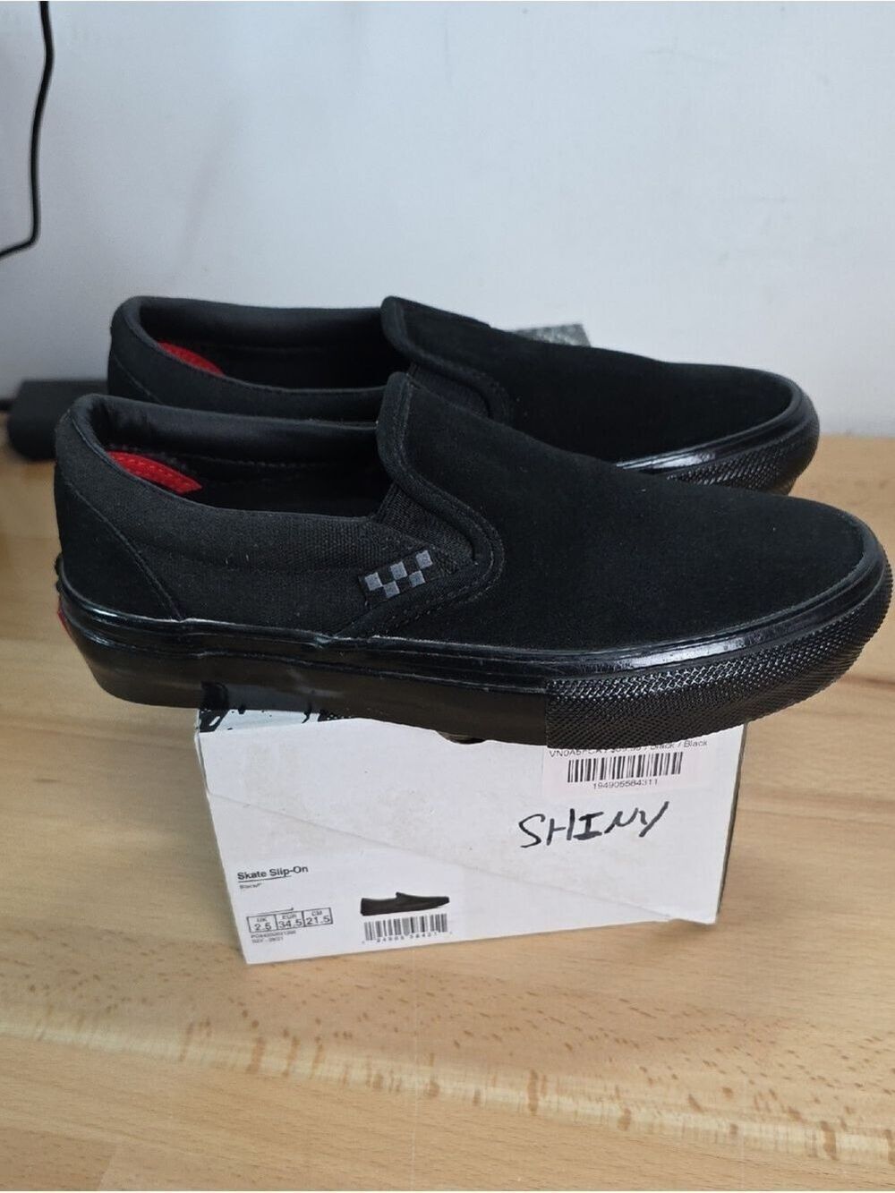 Vans Black Slip-On Skate Shoes 3.5 Men